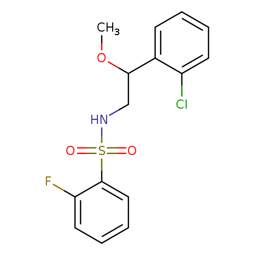 N-[2-(2-chlorophenyl)-2-methoxyethyl]-2-fluorobenzene-1-sulfonamide