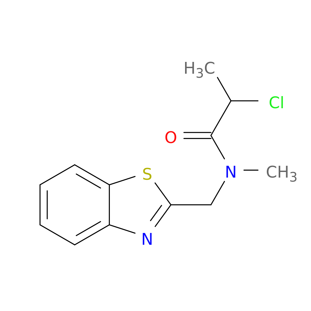 N-[(1,3-benzothiazol-2-yl)methyl]-2-chloro-N-methylpropanamide