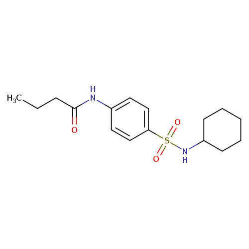 N-{4-[(cyclohexylamino)sulfonyl]phenyl}butanamide