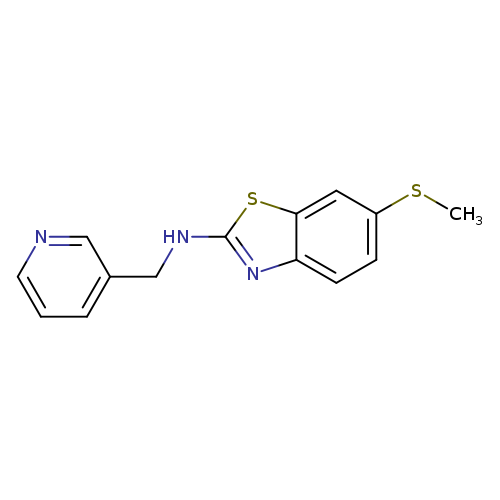 6-(Methylthio)-N-(pyridin-3-ylmethyl)-1,3-benzothiazol-2-amine
