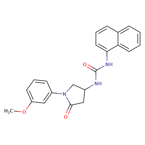 3-[1-(3-methoxyphenyl)-5-oxopyrrolidin-3-yl]-1-(naphthalen-1-yl)urea