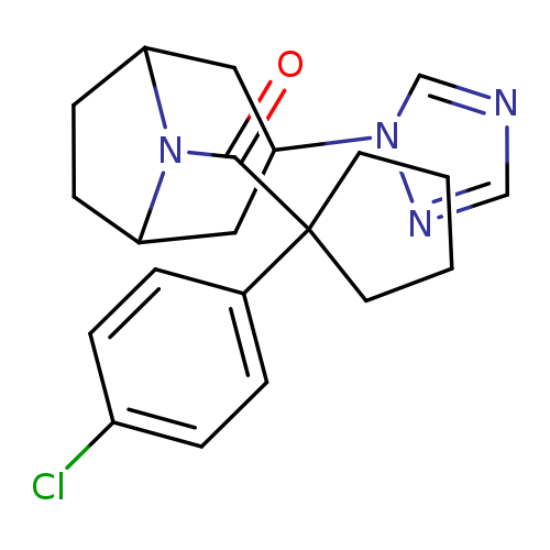 8-[1-(4-chlorophenyl)cyclopentanecarbonyl]-3-(1H-1,2,4-triazol-1-yl)-8-azabicyclo[3.2.1]octane