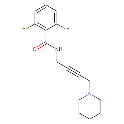 2,6-difluoro-N-[4-(piperidin-1-yl)but-2-yn-1-yl]benzamide