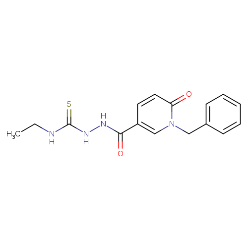 1-benzyl-N-[(ethylcarbamothioyl)amino]-6-oxo-1,6-dihydropyridine-3-carboxamide