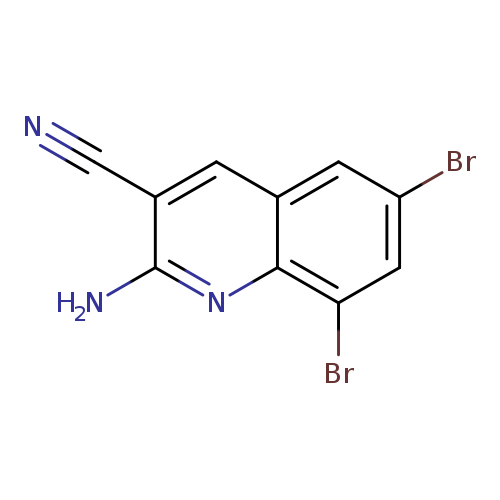 2-Amino-6,8-dibromoquinoline-3-carbonitrile