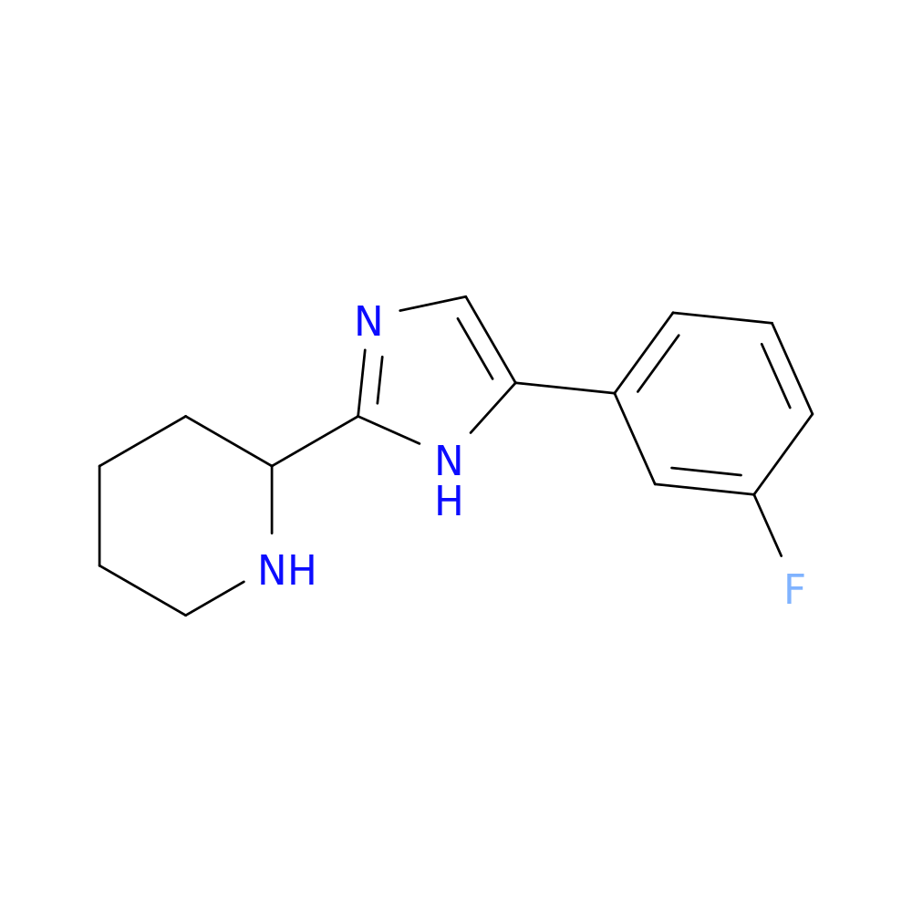 2-[5-(3-fluorophenyl)-1H-imidazol-2-yl]piperidine