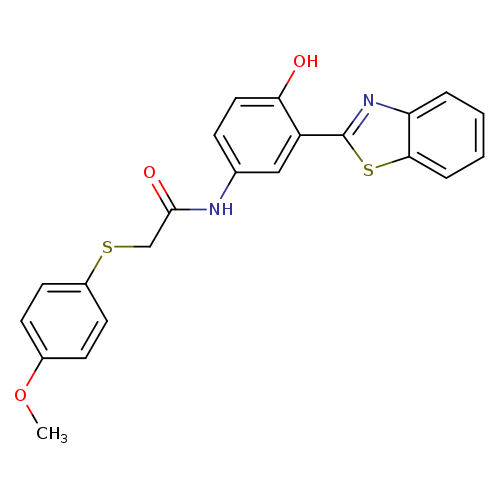 N-[3-(1,3-benzothiazol-2-yl)-4-hydroxyphenyl]-2-[(4-methoxyphenyl)sulfanyl]acetamide