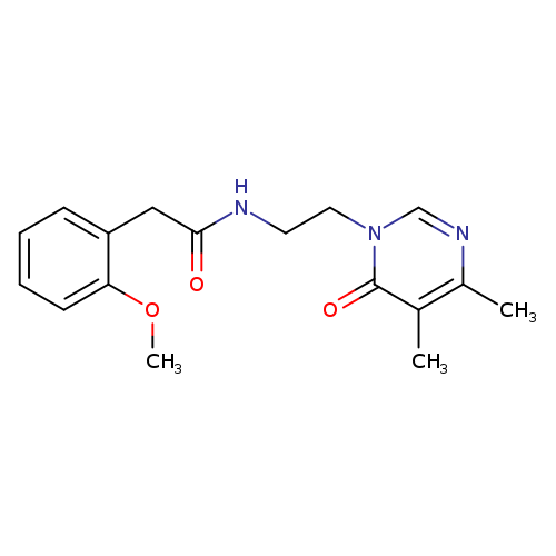 N-[2-(4,5-dimethyl-6-oxo-1,6-dihydropyrimidin-1-yl)ethyl]-2-(2-methoxyphenyl)acetamide