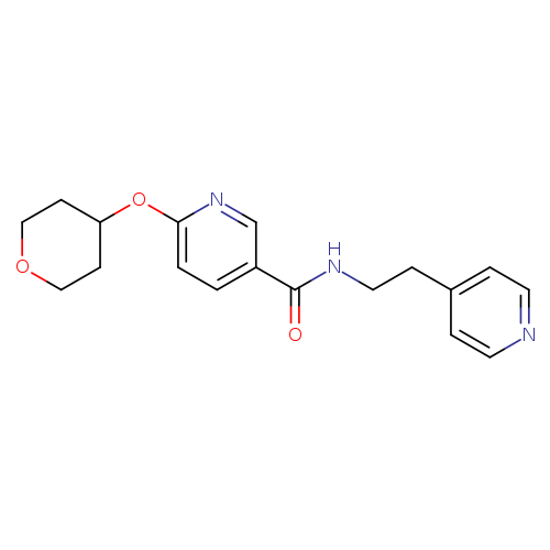 6-(oxan-4-yloxy)-N-[2-(pyridin-4-yl)ethyl]pyridine-3-carboxamide