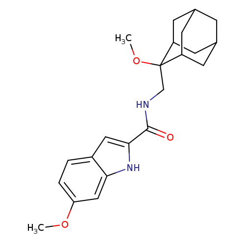 6-methoxy-N-[(2-methoxyadamantan-2-yl)methyl]-1H-indole-2-carboxamide