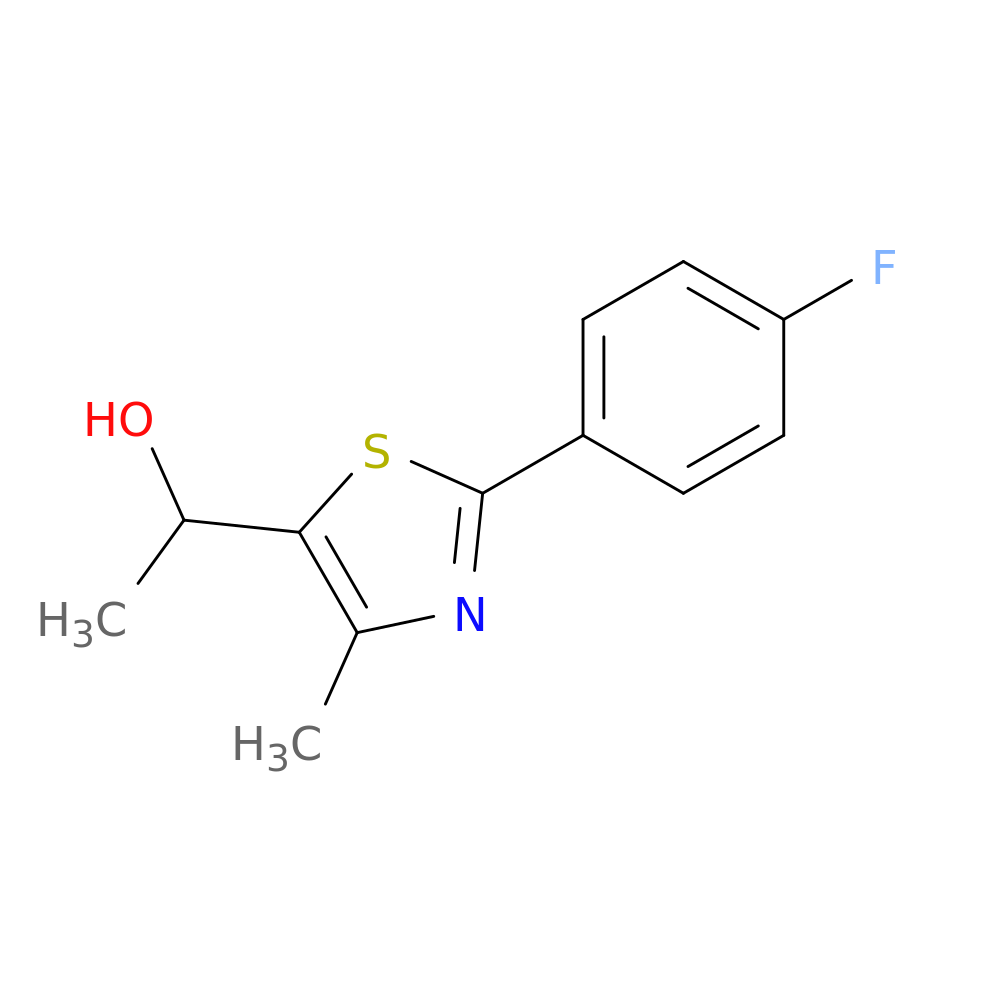 1-[2-(4-fluorophenyl)-4-methyl-1,3-thiazol-5-yl]ethan-1-ol
