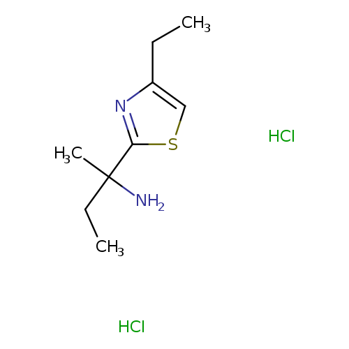 2-(4-ethyl-1,3-thiazol-2-yl)butan-2-aminedihydrochloride