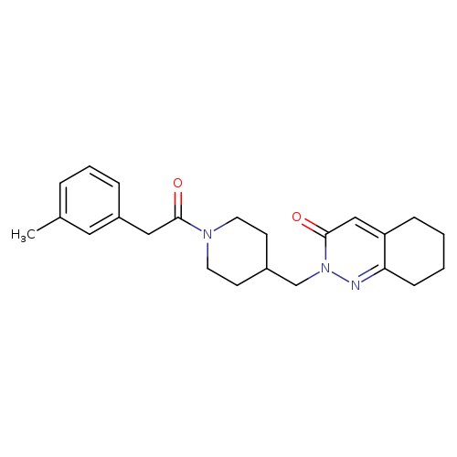 2-({1-[2-(3-methylphenyl)acetyl]piperidin-4-yl}methyl)-2,3,5,6,7,8-hexahydrocinnolin-3-one