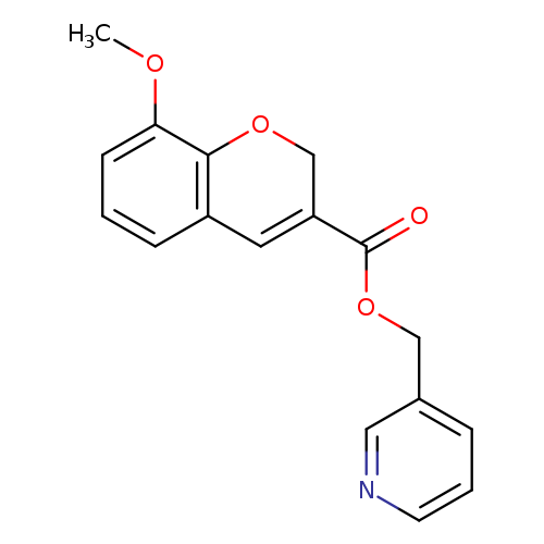 (pyridin-3-yl)methyl 8-methoxy-2H-chromene-3-carboxylate