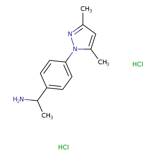 1-[4-(3,5-Dimethyl-1h-pyrazol-1-yl)phenyl]ethan-1-amine dihydrochloride