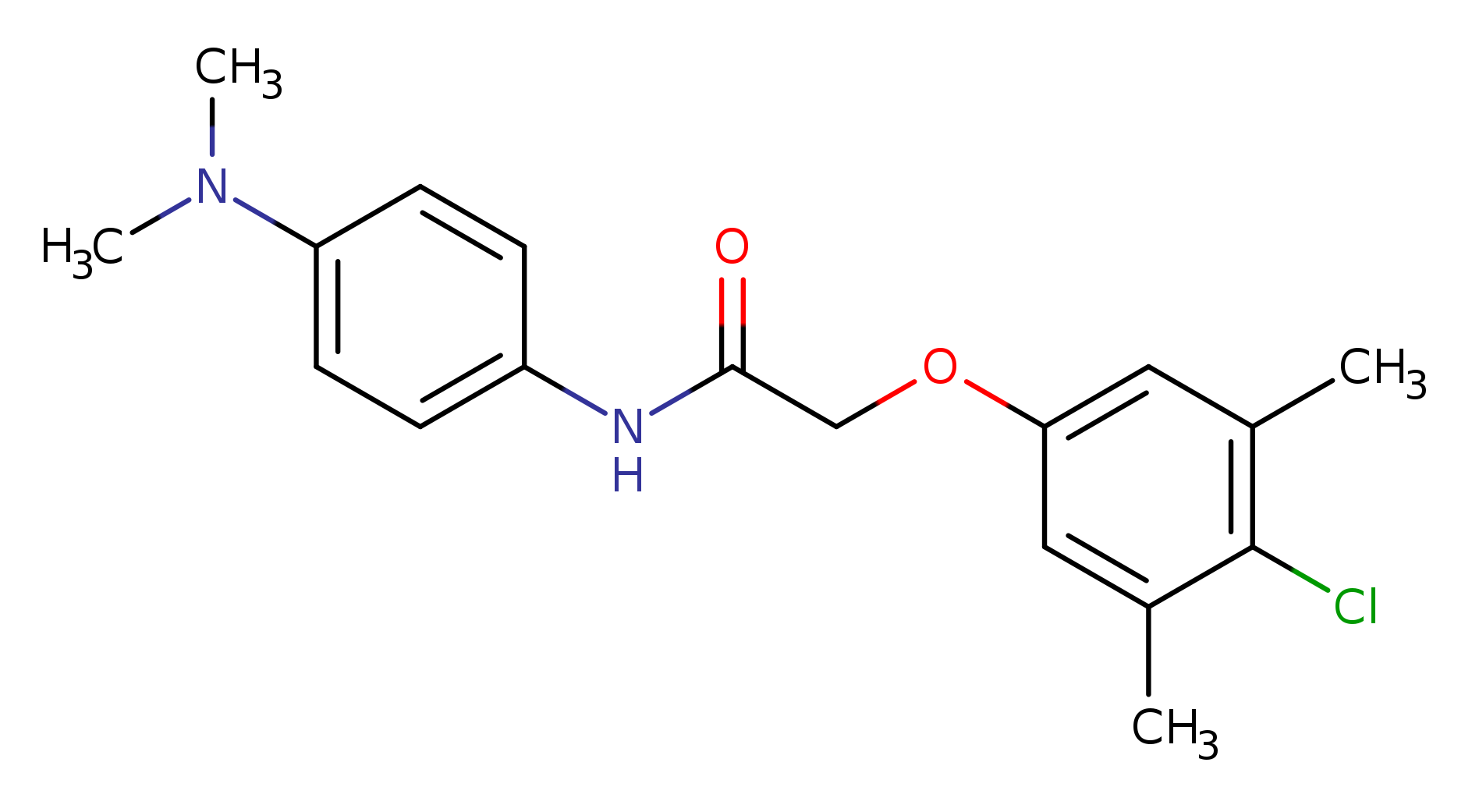 2-(4-chloro-3,5-dimethylphenoxy)-N-[4-(dimethylamino)phenyl]acetamide
