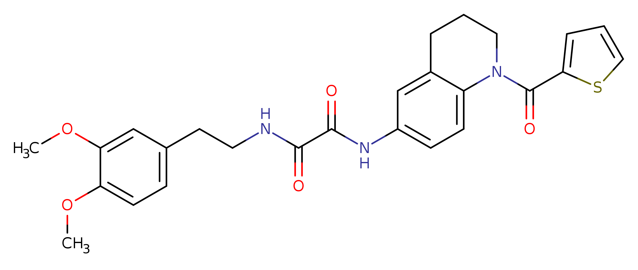 N'-[2-(3,4-dimethoxyphenyl)ethyl]-N-[1-(thiophene-2-carbonyl)-1,2,3,4-tetrahydroquinolin-6-yl]ethanediamide