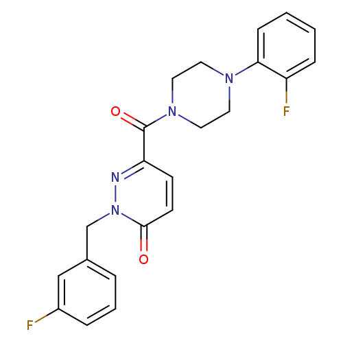 2-[(3-fluorophenyl)methyl]-6-[4-(2-fluorophenyl)piperazine-1-carbonyl]-2,3-dihydropyridazin-3-one