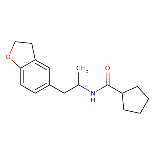 N-[1-(2,3-dihydro-1-benzofuran-5-yl)propan-2-yl]cyclopentanecarboxamide