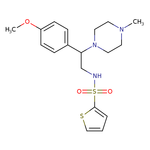 N-[2-(4-methoxyphenyl)-2-(4-methylpiperazin-1-yl)ethyl]thiophene-2-sulfonamide