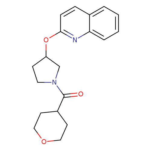 2-{[1-(oxane-4-carbonyl)pyrrolidin-3-yl]oxy}quinoline