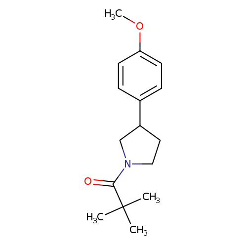 1-[3-(4-methoxyphenyl)pyrrolidin-1-yl]-2,2-dimethylpropan-1-one