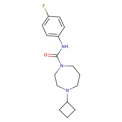 4-cyclobutyl-N-(4-fluorophenyl)-1,4-diazepane-1-carboxamide