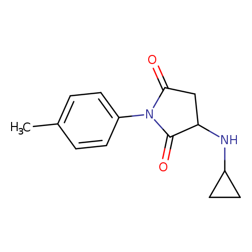 2,5-Pyrrolidinedione, 3-(cyclopropylamino)-1-(4-methylphenyl)-