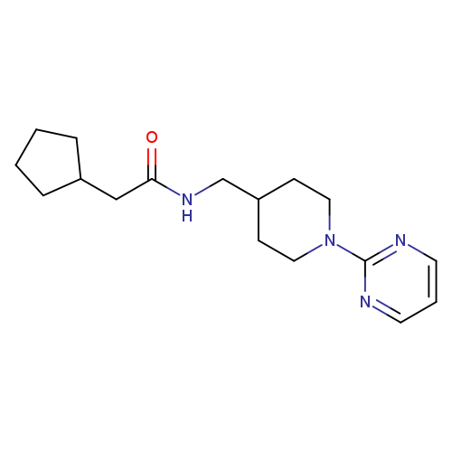 2-cyclopentyl-N-{[1-(pyrimidin-2-yl)piperidin-4-yl]methyl}acetamide