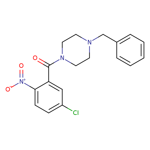 1-benzyl-4-(5-chloro-2-nitrobenzoyl)piperazine