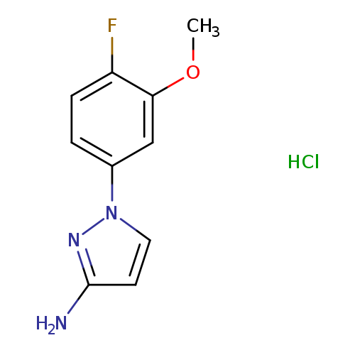 1-(4-fluoro-3-methoxyphenyl)-1H-pyrazol-3-aminehydrochloride