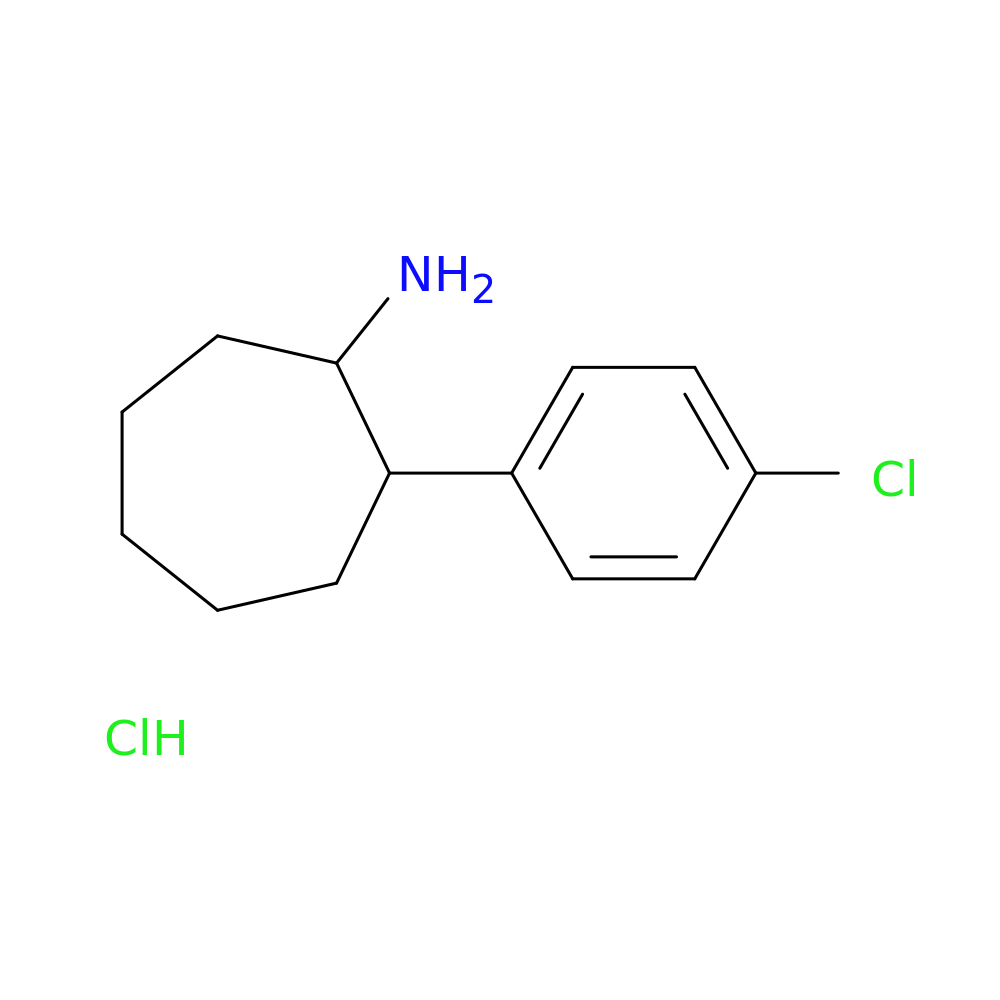 2-(4-chlorophenyl)cycloheptan-1-amine hydrochloride