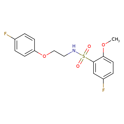 5-fluoro-N-[2-(4-fluorophenoxy)ethyl]-2-methoxybenzene-1-sulfonamide