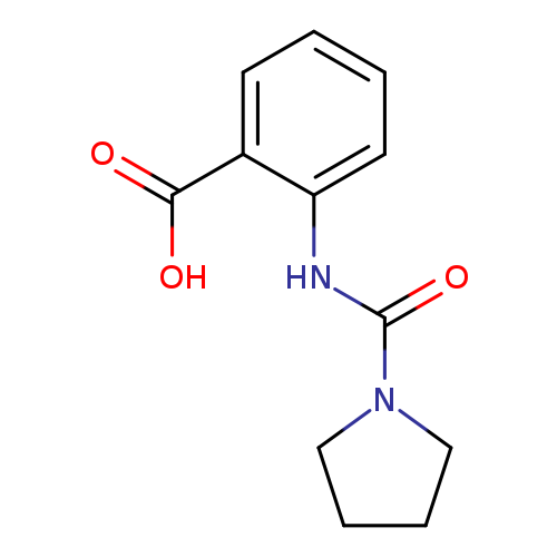 2-[(pyrrolidine-1-carbonyl)amino]benzoic acid