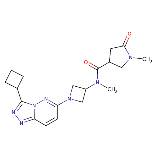N-(1-{3-cyclobutyl-[1,2,4]triazolo[4,3-b]pyridazin-6-yl}azetidin-3-yl)-N,1-dimethyl-5-oxopyrrolidine-3-carboxamide