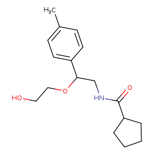 N-[2-(2-hydroxyethoxy)-2-(4-methylphenyl)ethyl]cyclopentanecarboxamide