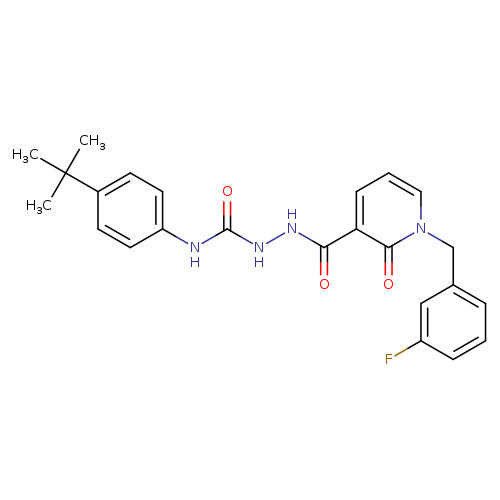 N-{[(4-tert-butylphenyl)carbamoyl]amino}-1-[(3-fluorophenyl)methyl]-2-oxo-1,2-dihydropyridine-3-carboxamide