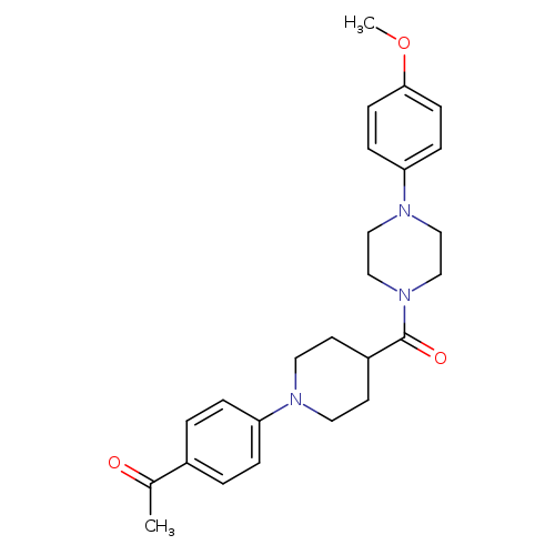 1-(4-{4-[4-(4-methoxyphenyl)piperazine-1-carbonyl]piperidin-1-yl}phenyl)ethan-1-one