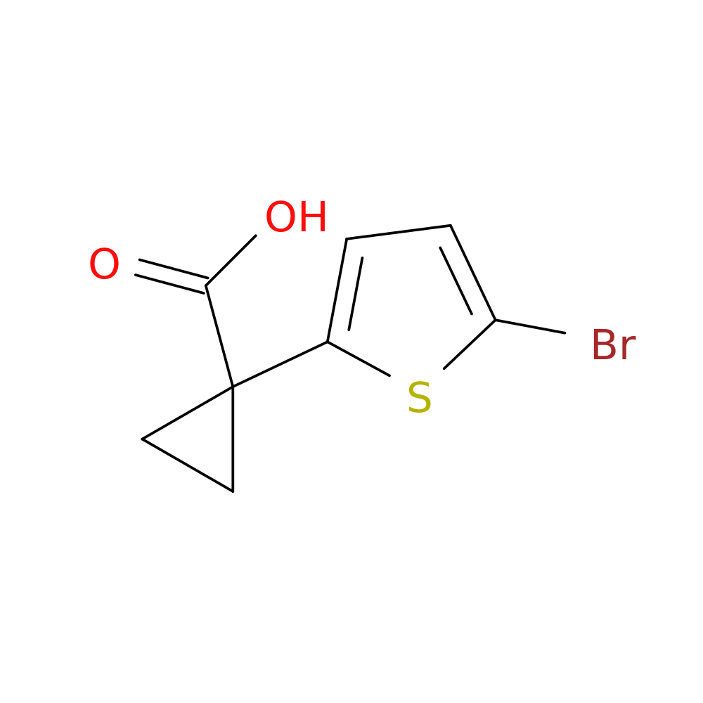 1-(5-bromothiophen-2-yl)cyclopropane-1-carboxylic acid