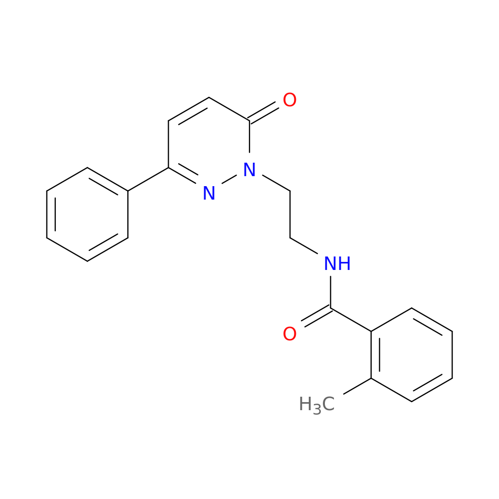 2-methyl-N-[2-(6-oxo-3-phenyl-1,6-dihydropyridazin-1-yl)ethyl]benzamide