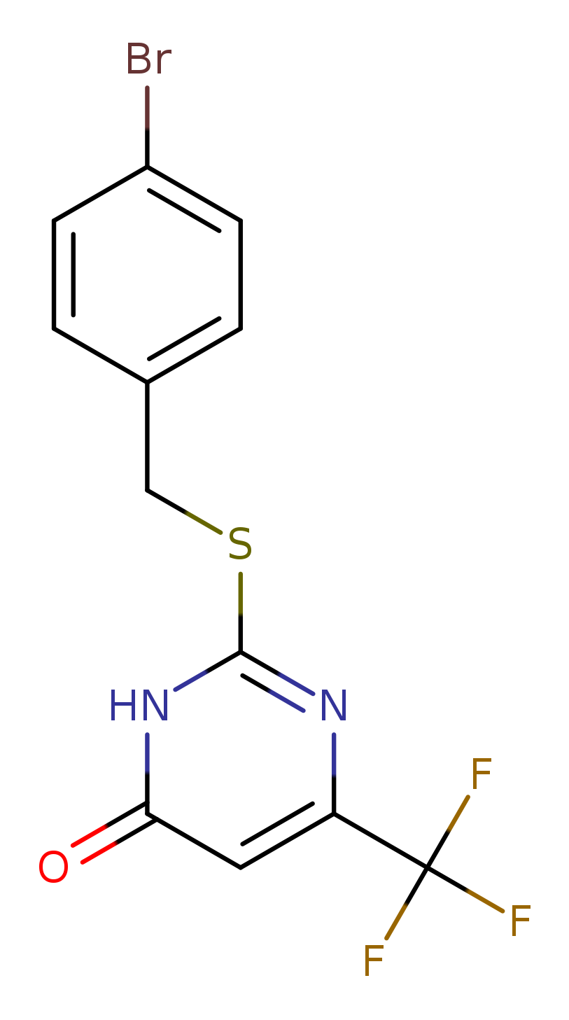 2-{[(4-bromophenyl)methyl]sulfanyl}-6-(trifluoromethyl)-3,4-dihydropyrimidin-4-one