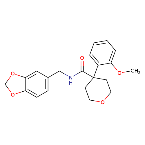 N-[(2H-1,3-benzodioxol-5-yl)methyl]-4-(2-methoxyphenyl)oxane-4-carboxamide
