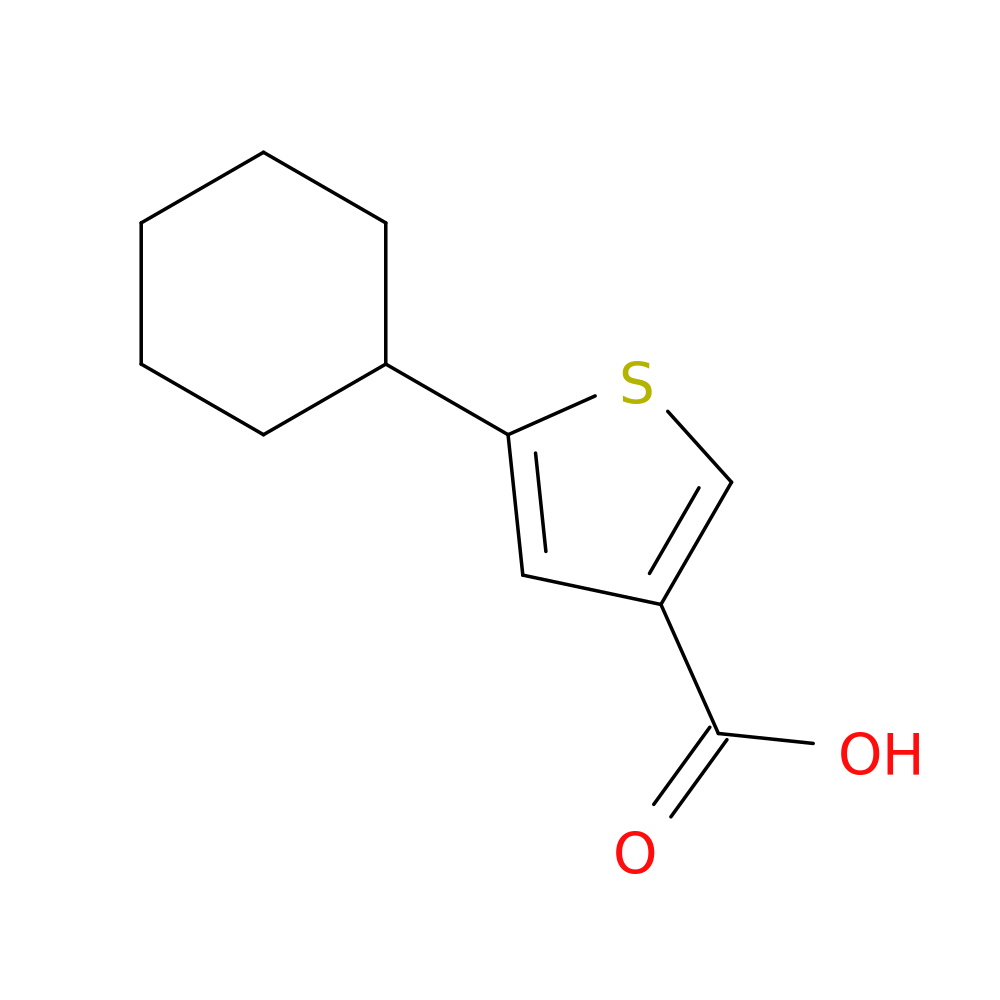 5-cyclohexylthiophene-3-carboxylic acid