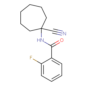 N-(1-CYANO-CYCLOHEPTYL)-2-FLUORO-BENZAMIDE