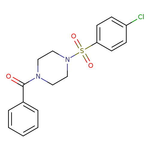 1-benzoyl-4-(4-chlorobenzenesulfonyl)piperazine