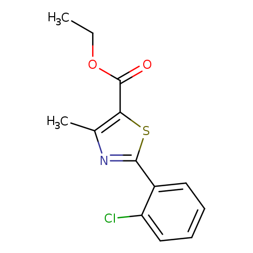 5-Thiazolecarboxylic acid, 2-(2-chlorophenyl)-4-methyl-, ethyl ester