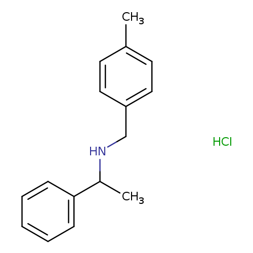 N-(4-methylbenzyl)-1-phenylethanamine hydrochloride