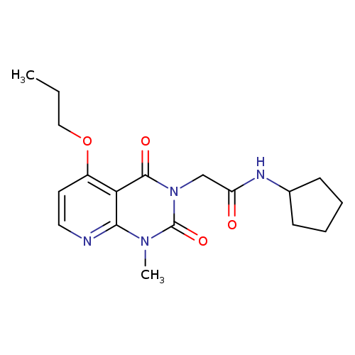 N-cyclopentyl-2-{1-methyl-2,4-dioxo-5-propoxy-1H,2H,3H,4H-pyrido[2,3-d]pyrimidin-3-yl}acetamide
