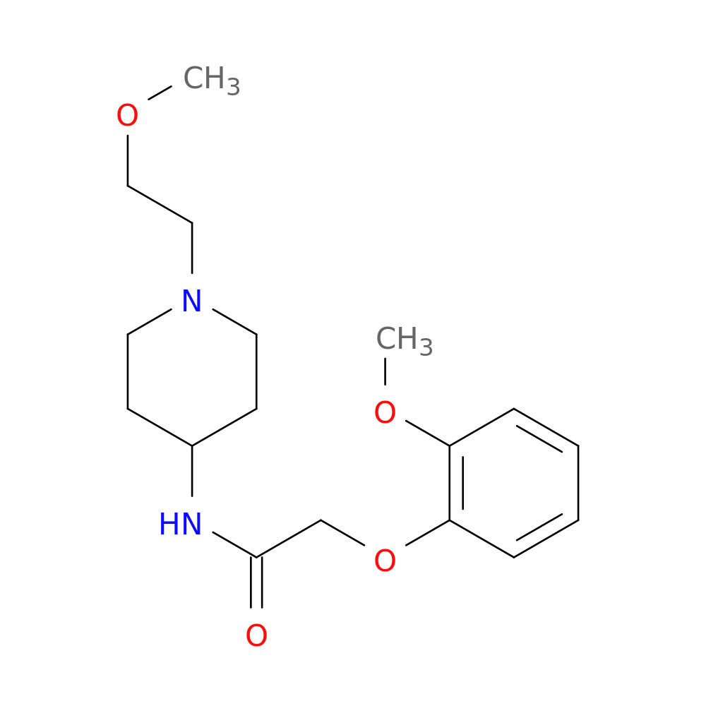 N-[1-(2-methoxyethyl)piperidin-4-yl]-2-(2-methoxyphenoxy)acetamide