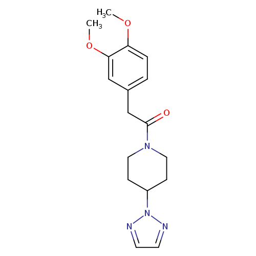2-(3,4-dimethoxyphenyl)-1-[4-(2H-1,2,3-triazol-2-yl)piperidin-1-yl]ethan-1-one